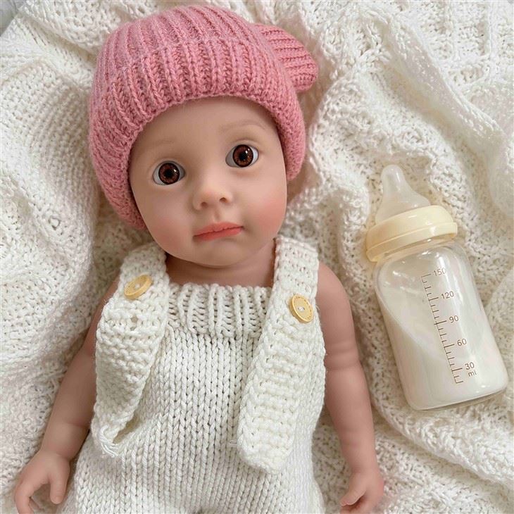 18 Inch Maggie Platinum Silicone Reborn Doll