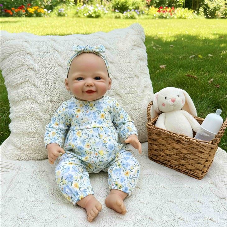 18-Inch Vivian Platinum Silicone Reborn Doll