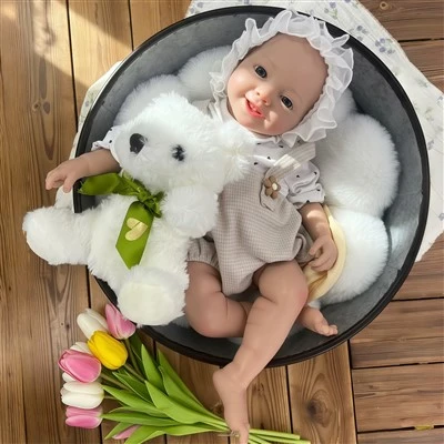Realistic Newborn Doll 18 Inch Reborn Baby Dolls Full Silicone Baby Doll